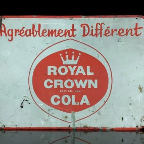 Vintage Royal Crown Cola advertising sign 