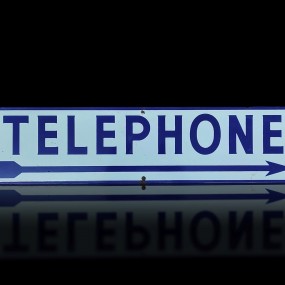Enseigne publicitaire Téléphone, émaillé en porcelaine, pancarte, affiche, annonce Enseigne publicitaire Téléphone, émaillé en porcelaine, pancarte, affiche, annonce