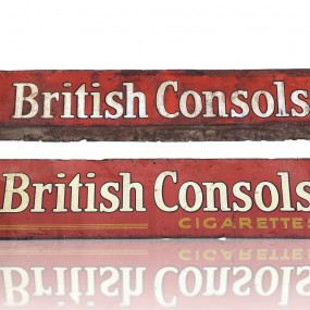 Vintage metal cigarettes signs ( Cigarette sold )
