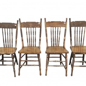 Set of 4 pressback chairs 