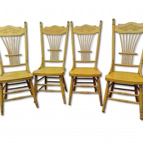 Set of 4 pressback chairs