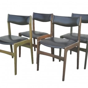 #62575 -  Set of 4 mid-century modern chairs 
