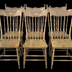Set of 6 pressback chairs 
