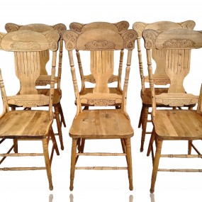 Set of 6 pressback chairs