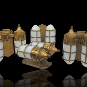 Ensemble d’appliqués muraux, lampes murales