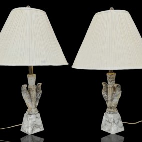 Vintage marble lamps 