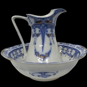 Set of dishes water bowl and pitcher 