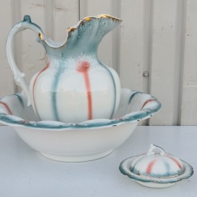 Ensemble de pichet et bol à eau, pot de chambre, vaisselle