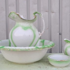 Ensemble de pichet et bol à eau, pot de chambre, vaisselle