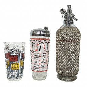 Ensemble de siphon et verres mélangeur pour la boisson