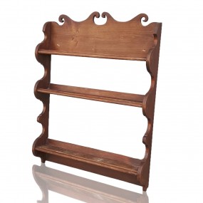 Étagère murale chantournée pour assiettes décoratives (reproduction)