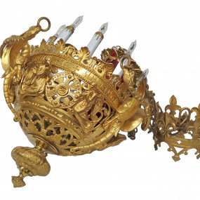 Stellar brass sanctuary lamp 