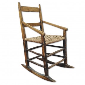 #54095 - 95$ Fauteuil bercant, chaise rustique 