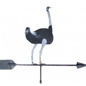 Girouette en métal avec autruche 