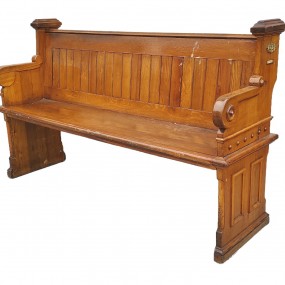 #63073 -  Large antique wooden bench