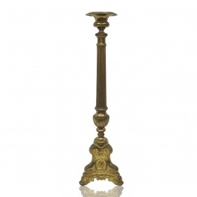 Large ornate brass church candlestick