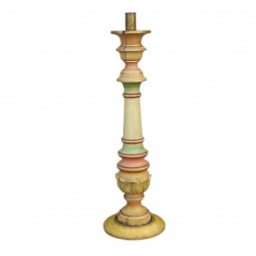 Nice antique turned wooden candlestick 