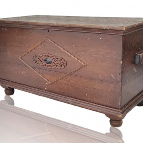 Large antique blanket chest