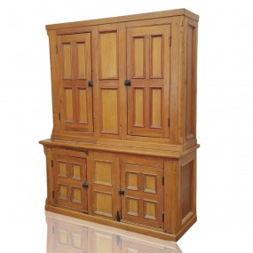 Grande armoire garde-manger à multiple caissons, coté droit refait 