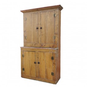 Antique stepback armoire, cupboard 
