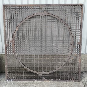 Antique cast iron floor grid 