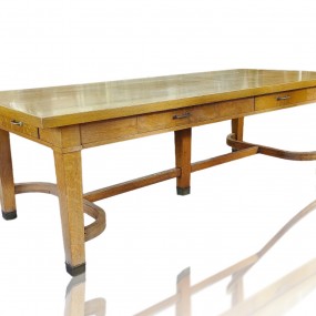 Antique 4 drawers oak table 