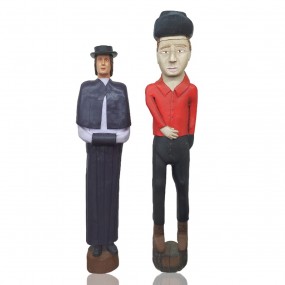 Large folk art sculptures signed Lapointe (almost 7 feets high)