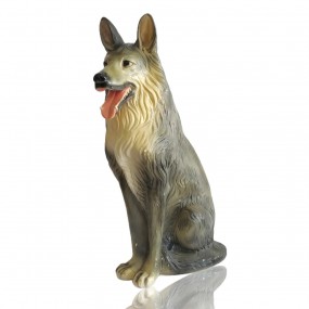 Grosse tirelire en plâtre, banque, chien décoratif en plâtre 