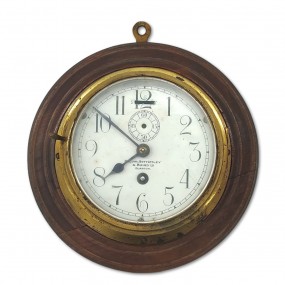 Antique boat wall clock