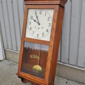 Antique Arthur Pequegnat wall clock