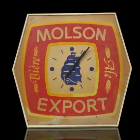 Molson Export advertising clock 