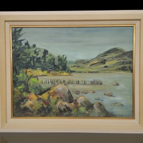 Oil on masonite signed J.G. Tanguay, painting 