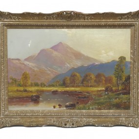 Huile sur toile, peinture, tableau signé