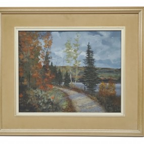 Oil on canvas signed Herman Bartlett, painting (20'' x 16'') 