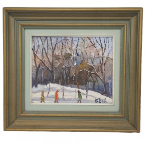 #62686 - Huile sur toile signée Maurice Lebon, peinture, tableau #62686 - Huile sur toile signée Maurice Lebon, peinture, tableau
