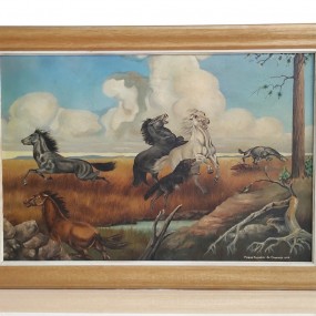 Huile sur toile signée Pierre Clossey de Comines, peinture, tableau