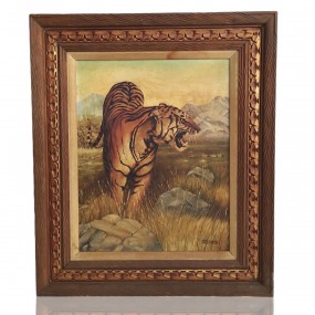 Huile sur toile signée Pierre Clossey de Comines, tableau, peinture 