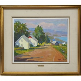 Huile sur toile signée Raynald Leclerc, tableau, peinture
