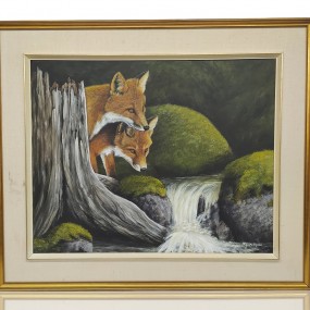 Huile sur toile signée Régis Vézina (24'' x 30''), tableau, peinture 