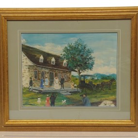 Image imprimée de peinture signée Blanche Bolduc, tableau