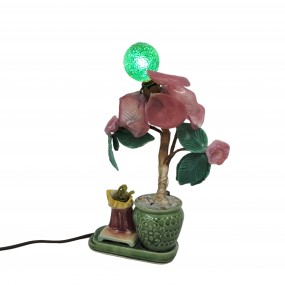 #58576 -  Decorative stone flower lamp. Unique ambient light.