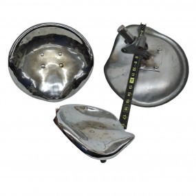 #58578 - 55$ Chrome metal seat. Vintage style. Sleek design.