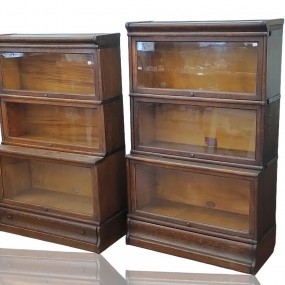 Antique oak bookcases 