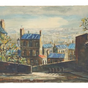 #62069 -  Huile sur toile signée, peinture, tableau 