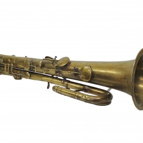 Brass ophicléide music instrument 