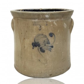 Jarre, tinette décorative en grès, Burlington, Vermont