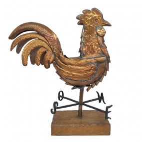Cuper rooster ornement signed J. Hamelin
