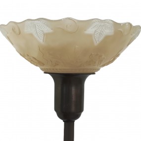 Jolie lampe torchère avec abat-jour en verre 