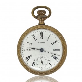 Antique sterling American waltham watch
