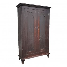 Jolie petite armoire antique en pin, style Gothique 